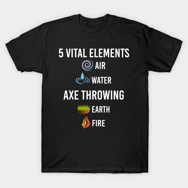 5 Elements Axe Throwing T-Shirt by blakelan128